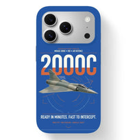 Thumbnail for Dassault Mirage 2000C RDI design on blue magsafe iphone case, for iPhone 17 Pro