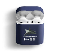 Thumbnail for The Fighter Jet 22 Silhouette AirPods plastic case - Dark Blue