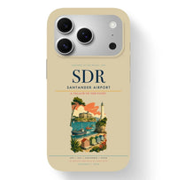 Thumbnail for Santander Airport (SDR) design on beige iPhone 17 Pro MagSafe case