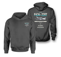 Thumbnail for Piper PA-34-220T Seneca V design on dark gray double-side hoodie, double-side print