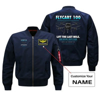 Thumbnail for DJI FlyCart 100 design on blue bomber with custom name badge