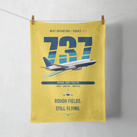 Thumbnail for Boeing 737-200 design on yellow towel