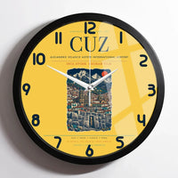Thumbnail for Alejandro Velasco Astete International Airport CUZ Wall-Clock Framed - Yellow