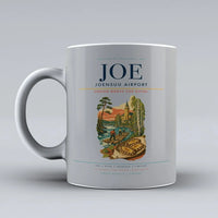 Thumbnail for Joensuu Airport (JOE) airport code design on light gray ceramic mug