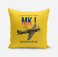 Thumbnail for Hawker Hurricane Mk I design on yellow pillow