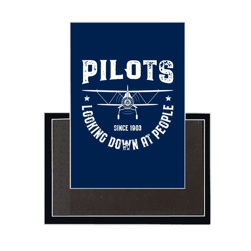 Pilots Looking Down at People Magnet - view 3