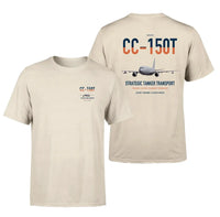 Thumbnail for Airbus CC-150T Polaris design on beige double-side t-shirt, double-side print