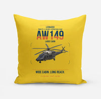 Thumbnail for Leonardo AW149 design on yellow pillow