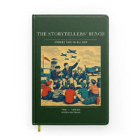 Thumbnail for VINTAGE G4430 - The Storytellers' Bench - Designed Notebooks design on darkgreen