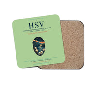 Thumbnail for Huntsville International Airport (HSV) design on light green 1 piece coaster
