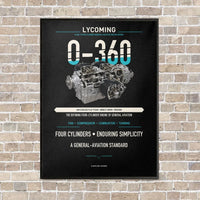 Thumbnail for O-360 vertical canvas print - framed - black background