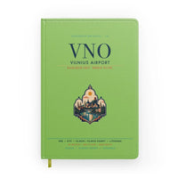 Thumbnail for Vilnius Airport (VNO) design on light green notebook