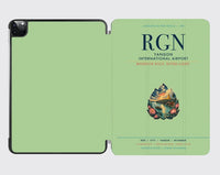 Thumbnail for Yangon International Airport (RGN) design on light green ipad tablet case