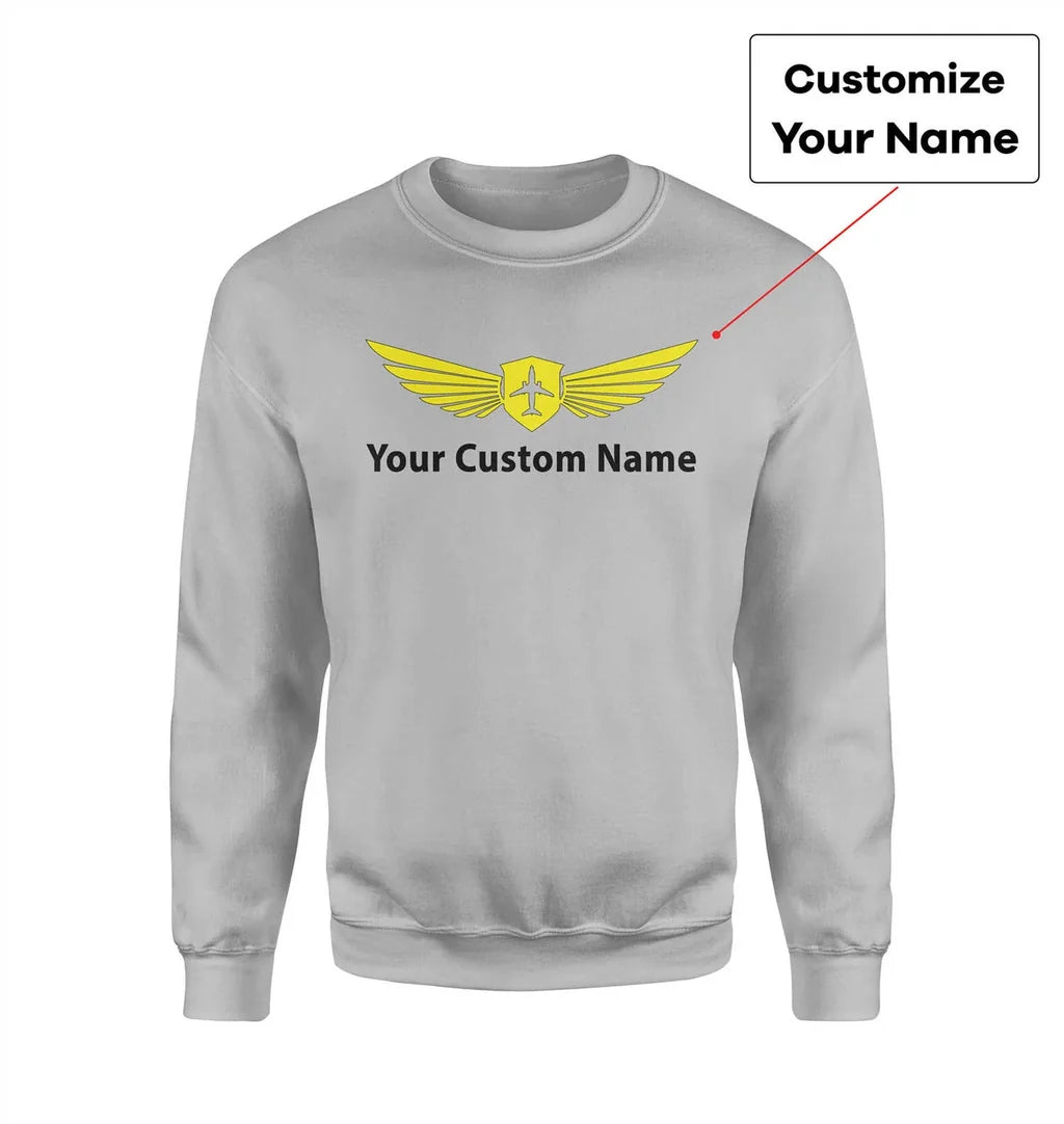 Customisable Name & Big Badge 3D Sweatshirt - view 3