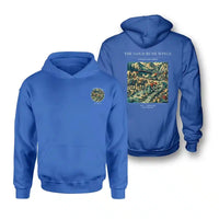 Thumbnail for VINTAGE G4043 - The Gold Rush Wings - Double-Side Hoodie design on blue double side