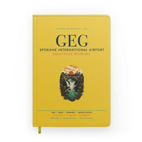 Thumbnail for Spokane International Airport (GEG) design on yellow notebook