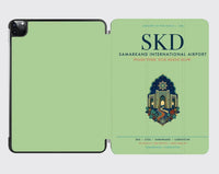 Thumbnail for Samarkand International Airport (SKD) design on light green ipad tablet case