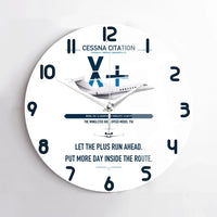 Thumbnail for Cessna Citation X+ design on white no frame wall clock