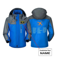 Thumbnail for Customisable Aviation Alphabet Winter Jacket - view 3