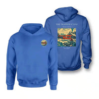 Thumbnail for VINTAGE G4192 - The Trapper's Taxi - Double-Side Hoodie design on blue double side