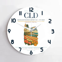 Thumbnail for McClellan-Palomar Airport (CLD) design on white no frame wall clock