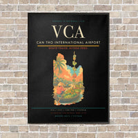 Thumbnail for Can Tho International Airport VCA vertical canvas print - framed - black background