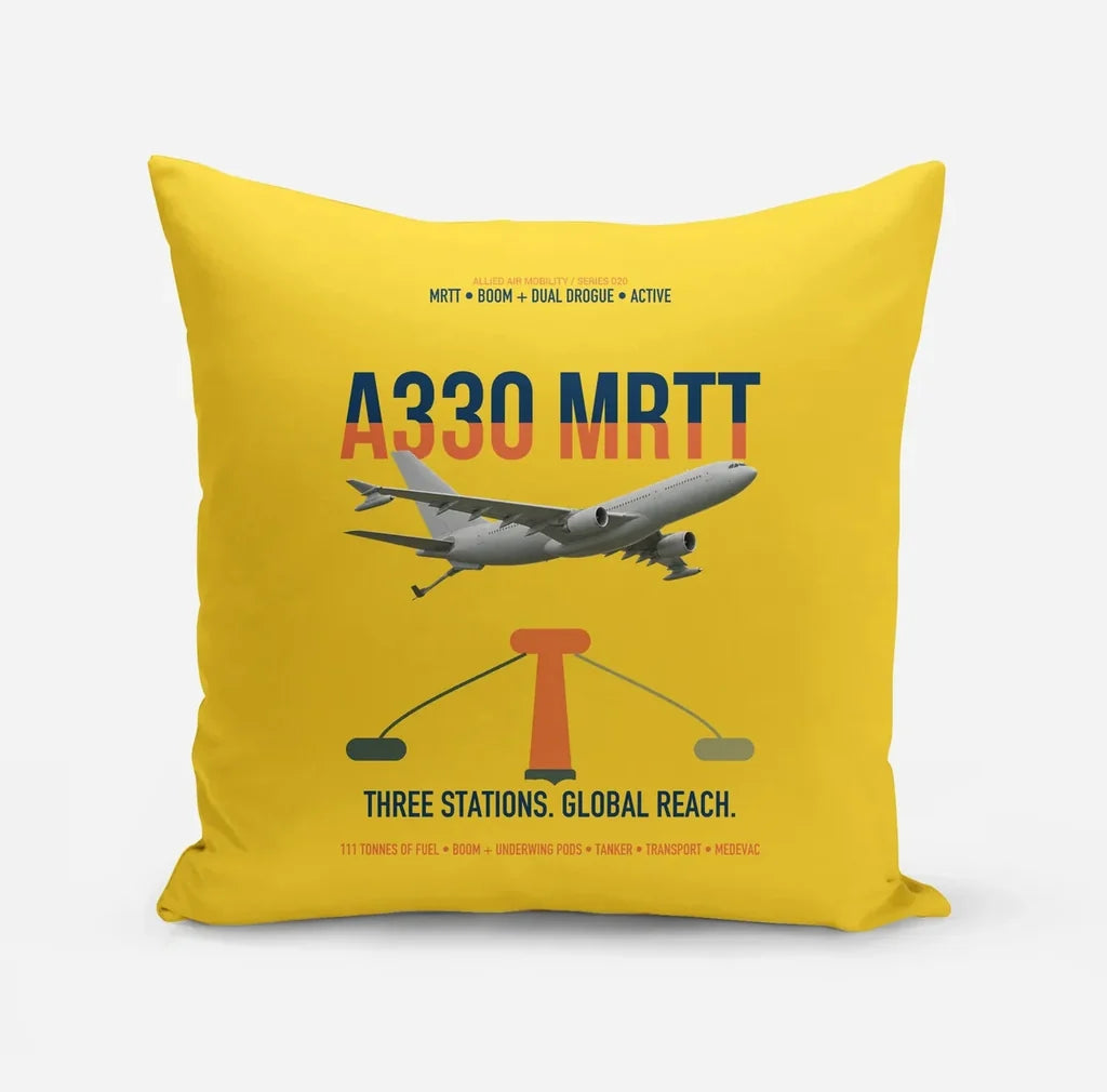 Airbus A330 MRTT design on yellow pillow