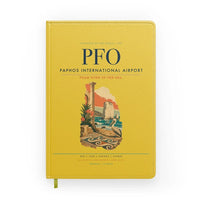 Thumbnail for Paphos International Airport (PFO) design on yellow notebook