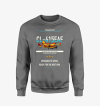 Thumbnail for Canadair CL-415EAF design on gray sweatshirt