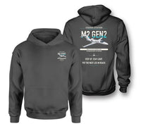 Thumbnail for Cessna Citation M2 Gen2 design on dark gray double-side hoodie, double-side print