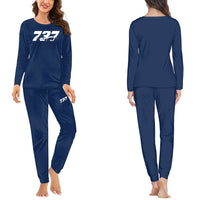 Thumbnail for Super Boeing 737 women pajamas - Dark Blue