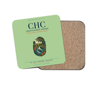 Thumbnail for Christchurch Airport (CHC) design on light green 1 piece coaster