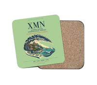 Thumbnail for Xiamen Gaoqi International Airport (XMN) design on light green 1 piece coaster