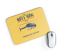 Thumbnail for Bell 505 design on yellow rectangle mouse pad