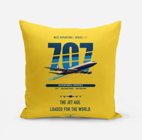 Thumbnail for Boeing 707-320C design on yellow pillow