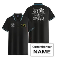 Thumbnail for Customisable Still Playing With Airplanes Polo Shirt - view 3