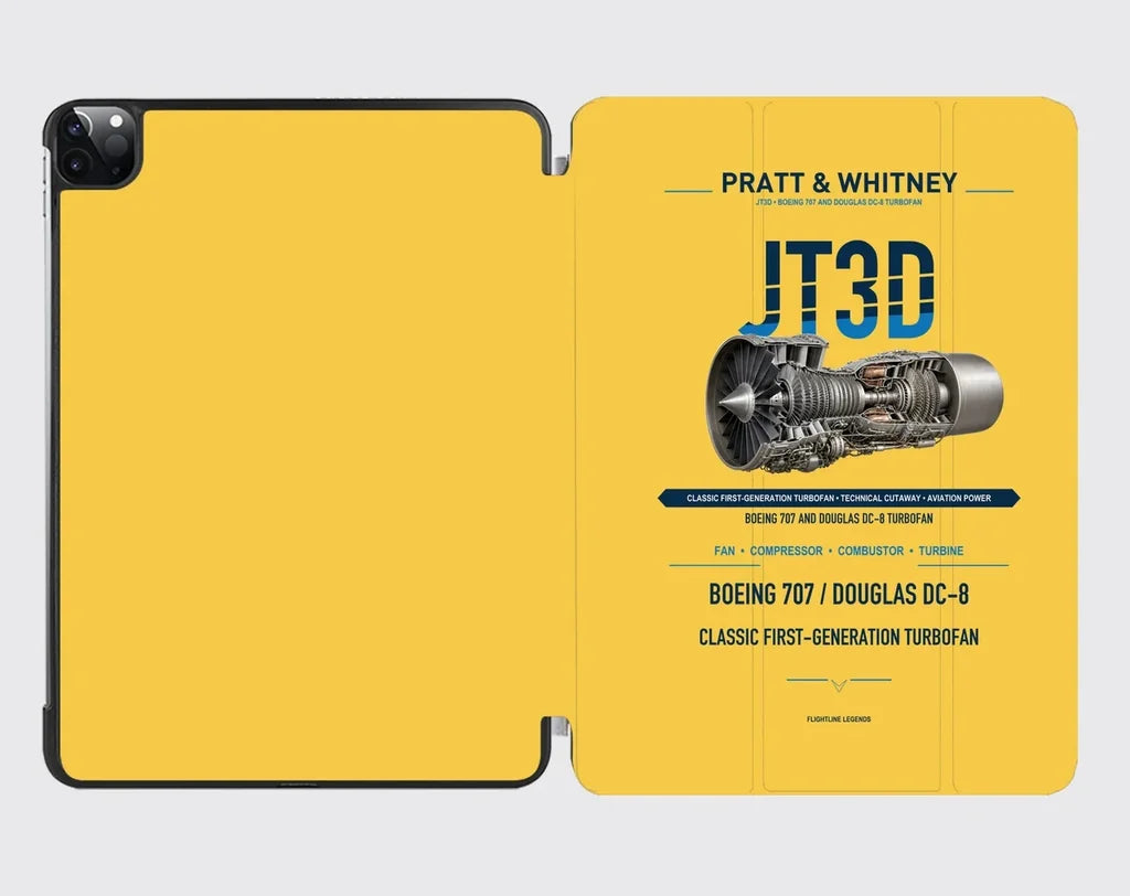 JT3D design on yellow ipad tablet case