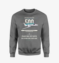 Thumbnail for Cessna Citation 500 - Citation I design on gray sweatshirt