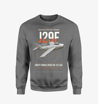 Thumbnail for Saab J 29F Tunnan design on gray sweatshirt