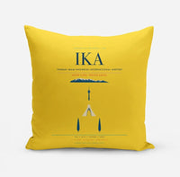 Thumbnail for Tehran Imam Khomeini International Airport (IKA) design on yellow pillow