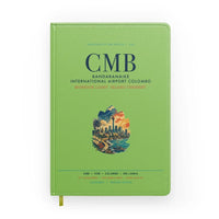 Thumbnail for Bandaranaike International Airport Colombo (CMB) design on light green notebook