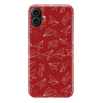 Thumbnail for Paper Airplane & Fly-Red iPhone Case - view 3