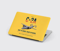 Thumbnail for C-2A Greyhound design on yellow MacBook case