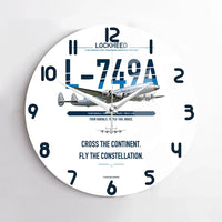 Thumbnail for Lockheed L-749A Constellation design on white no frame wall clock
