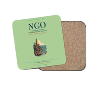 Thumbnail for Central Japan International Airport (NGO) design on light green 1 piece coaster