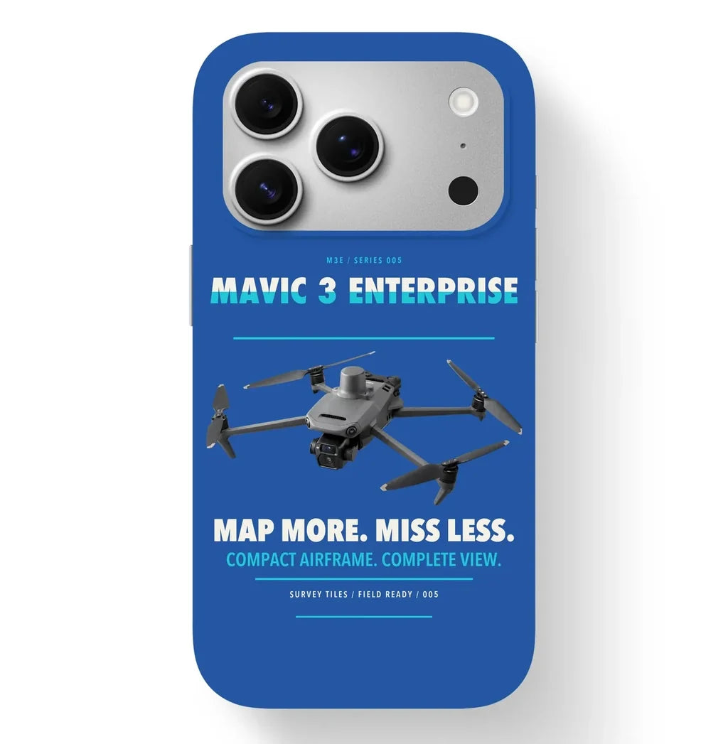 DJI Mavic 3 Enterprise Case design on blue iphone case