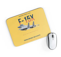Thumbnail for F-15X Advanced Eagle Proposal Proven Airframe New Capacity design on yellow rectangle mouse pad