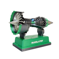 Thumbnail for Rolls-Royce Trent 900 Aircraft Turbofan Engine Mini Model in green