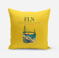 Thumbnail for Hercilio Luz International Airport (FLN) design on yellow pillow