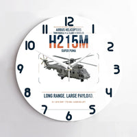 Thumbnail for Airbus H215M design on white no frame wall clock